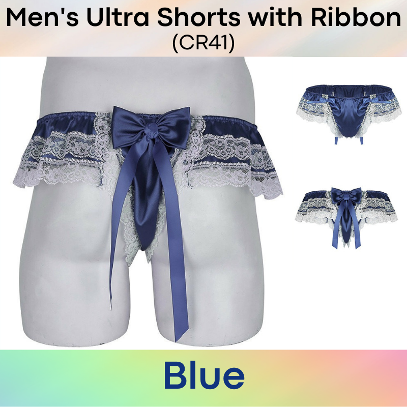 Men's Shorts : Ultra Shorts with Lace Ribbon (CR41)