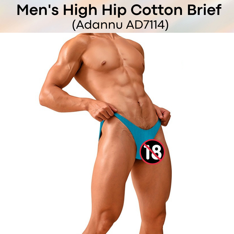 Men's Brief : High Hip Underwear (Adannu AD7114)