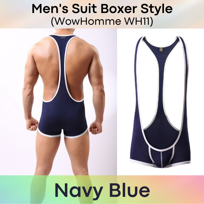 Men's Bodysuit : Modal Fabric Boxer (Wowhomme WH11)