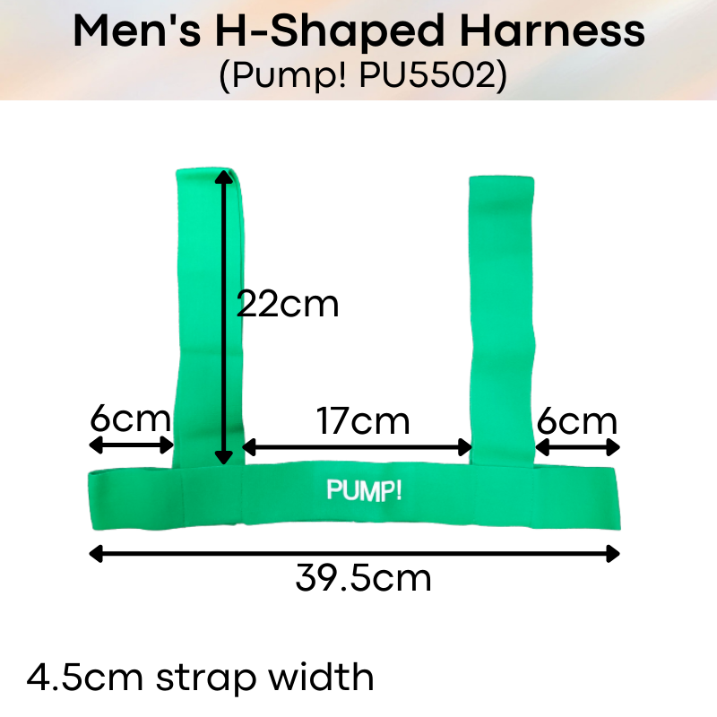 Men's Harness : H-Shaped Chest Strap (Pump! PU5502)