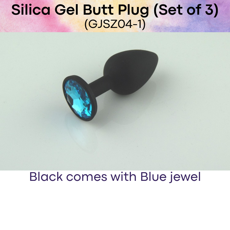 Adult Toy : Silica Gel Butt Plug Set of 3 (GJSZ04)