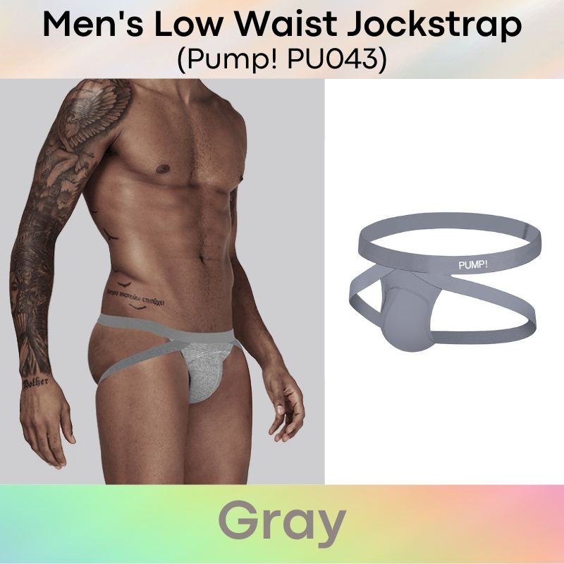 Men's Jockstrap : Low Waist Underwear (Pump! PU043)