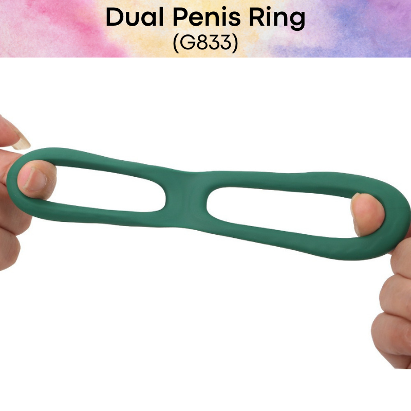 Adult Toy : Men's Dual Penis Ring (G833)