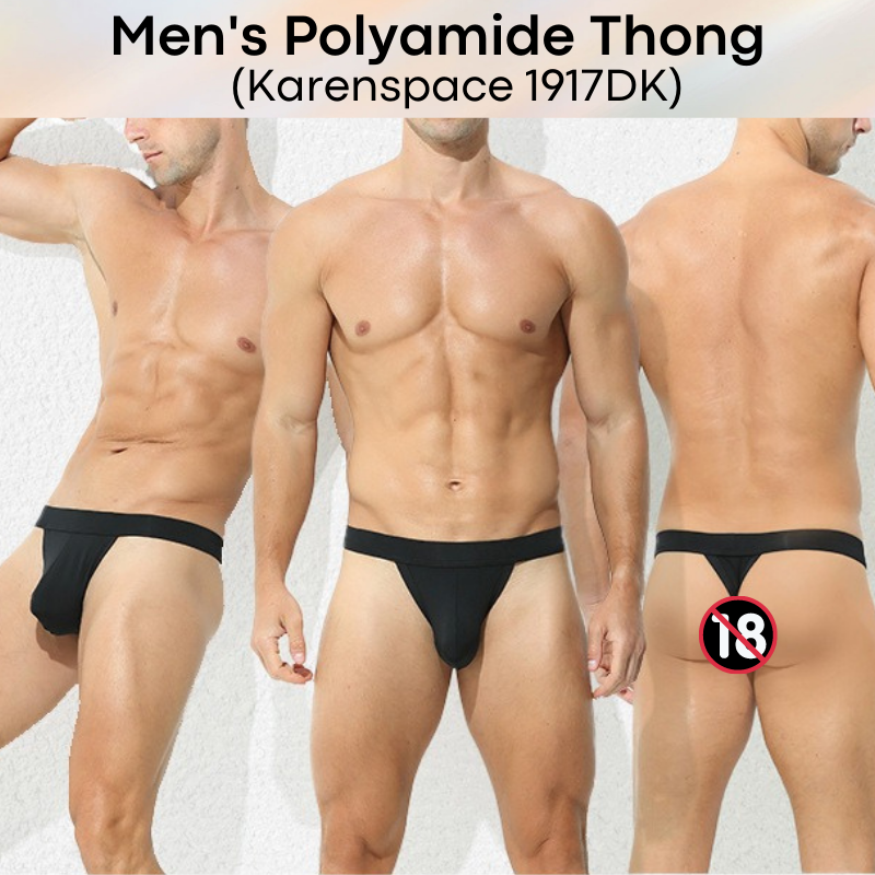 Men's Thong : Polyamide Underwear (Karenspace KS1917DK)