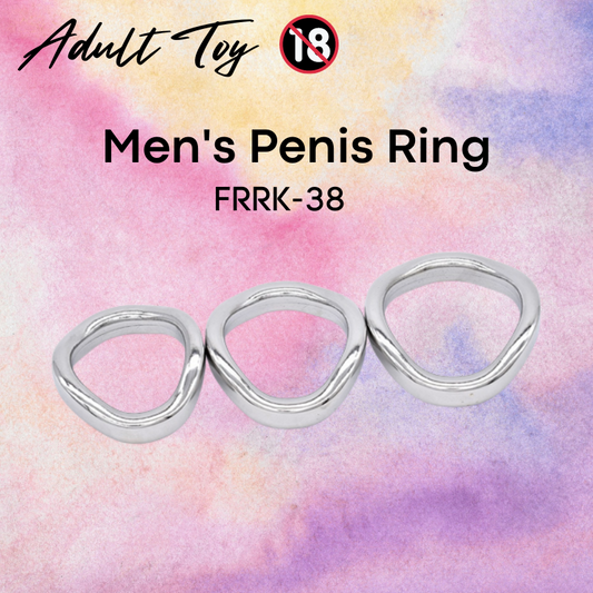 Adult Toy : Men's Stainless Steel Penis Ring (FRRK-38)