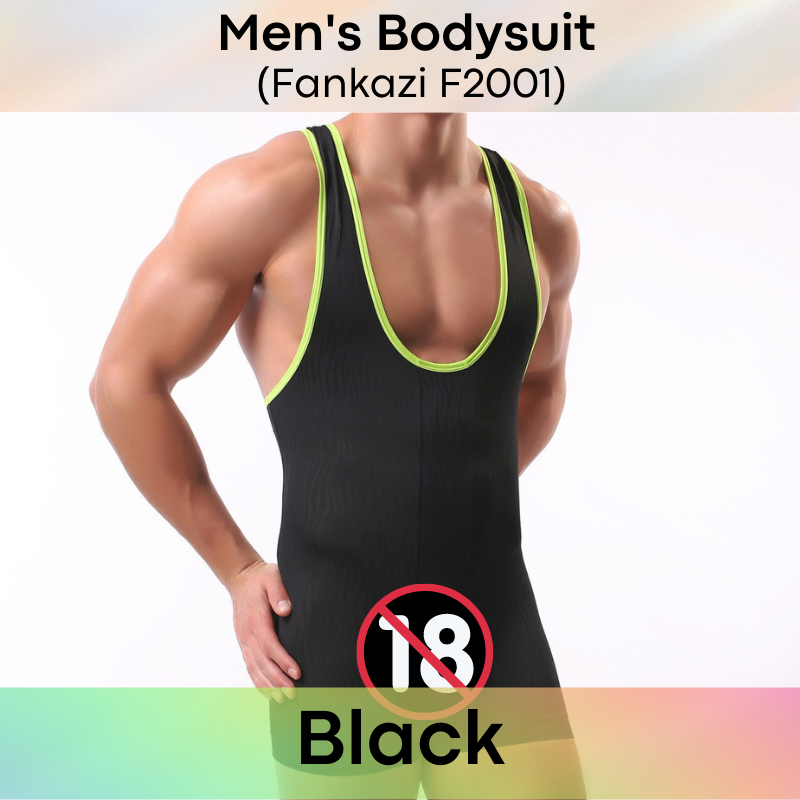 Men's Bodysuit : Wavvy Translucent (Fankazi F2001)