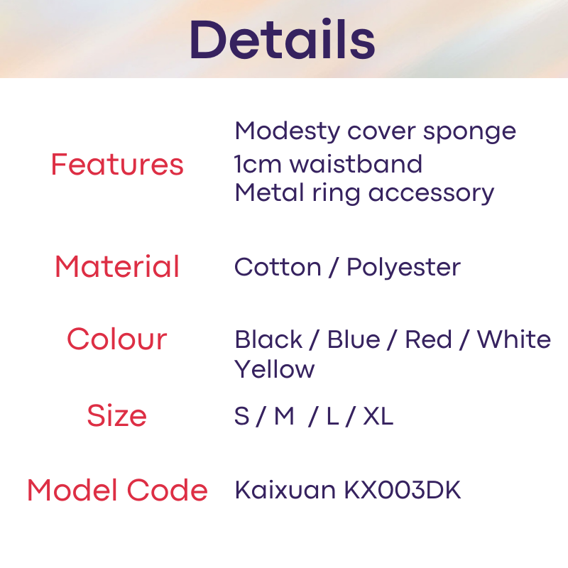 Men's Thong : Modesty Cover Underwear (Kaixuan KX003DK)