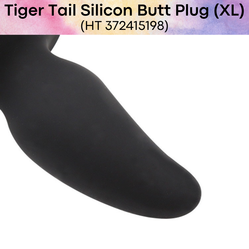 Adult Toy : Tiger Tail with Silicon Butt Plug XL Size (HT372415198)