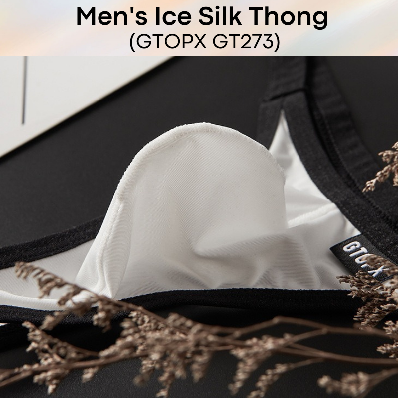 Men's Thong : Ice Silk Underwear (GTOPX GT273)