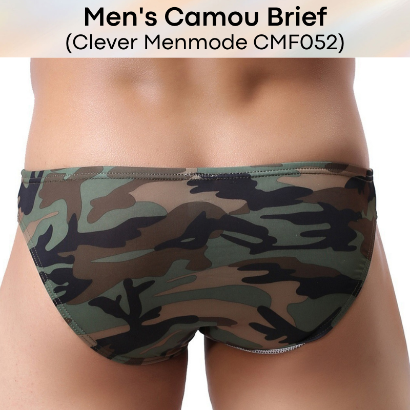 Men's Brief : Camouflage Print with Protruding Pouch (Clever Menmode CMF052)