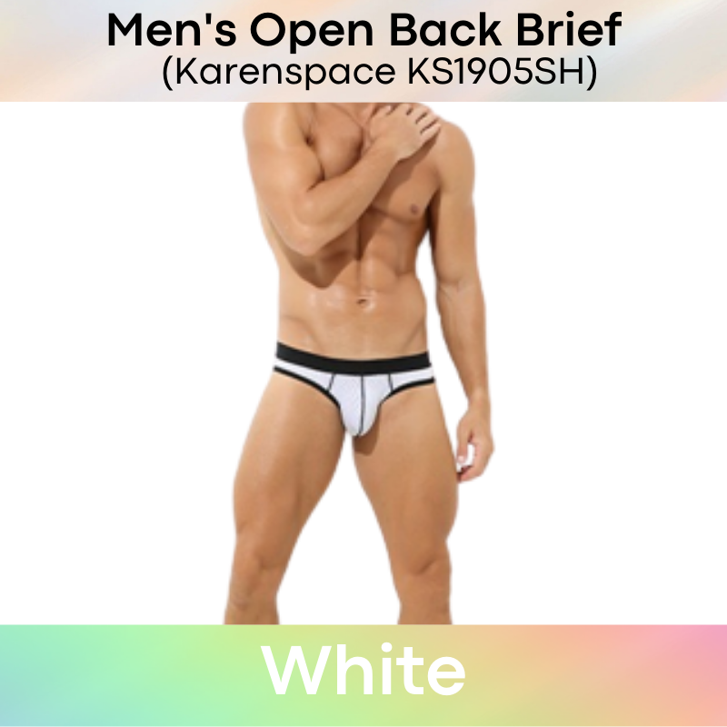 Men's Brief : Perforated Open Back Underwear (KS1905SH)