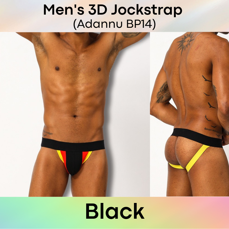 Men's Jockstrap : 3D Front Pouch Underwear (Adannu BP14)