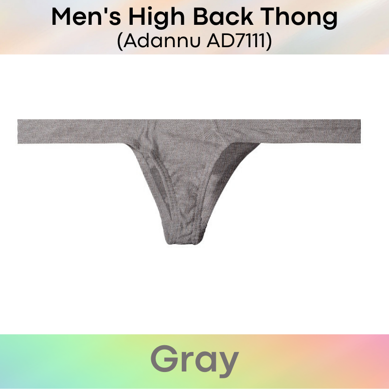 Men's Thong : High Hip Underwear (Adannu AD7111)