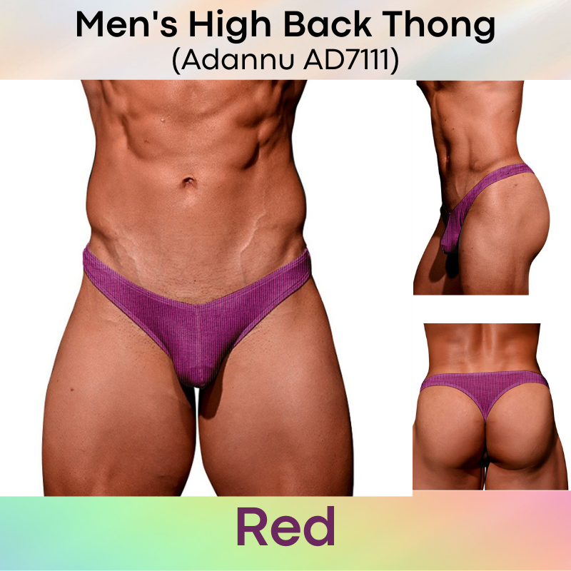 Men's Thong : High Hip Underwear (Adannu AD7111)