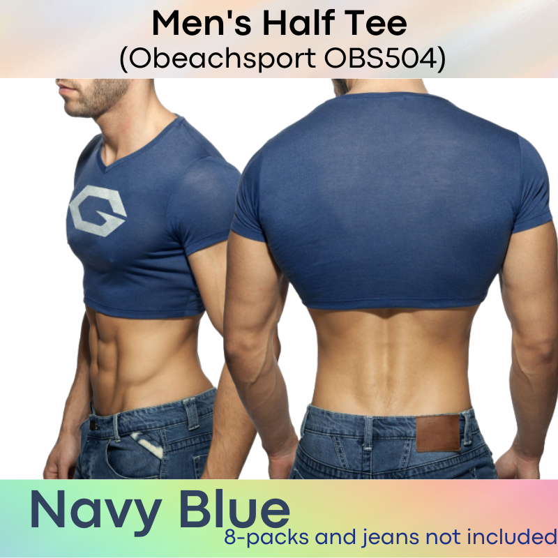 Men's Tee : Half Vest Cropped Tee (Obeachsport OBS504)