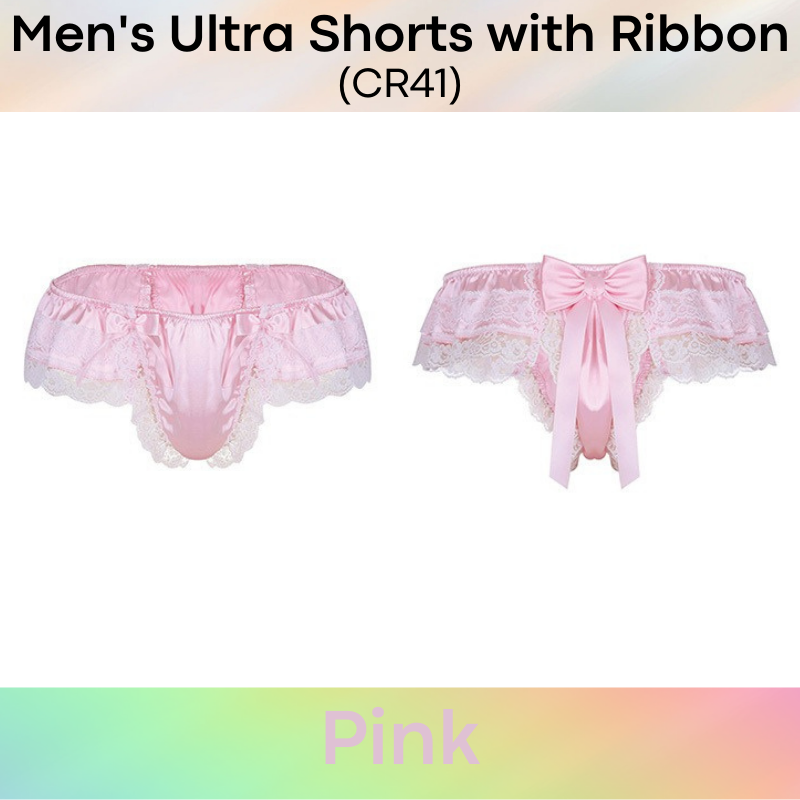 Men's Shorts : Ultra Shorts with Lace Ribbon (CR41)