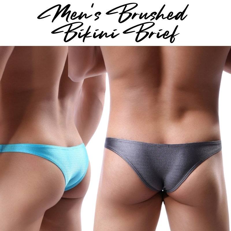 Men's Brief : Low Waist Brushed Bikini Underwear (Fankazi F3003)