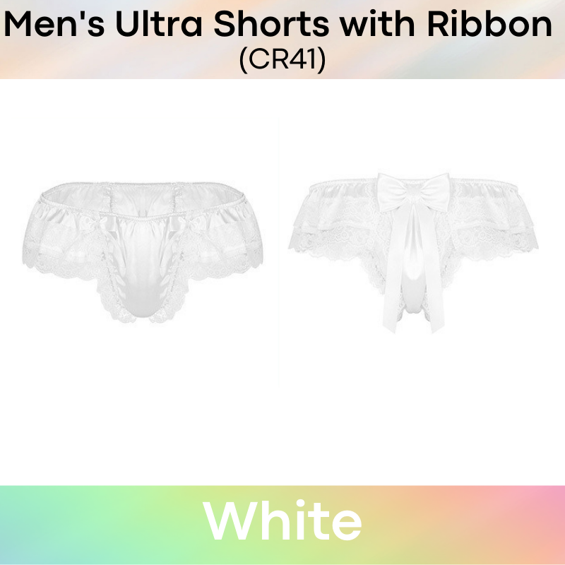 Men's Shorts : Ultra Shorts with Lace Ribbon (CR41)