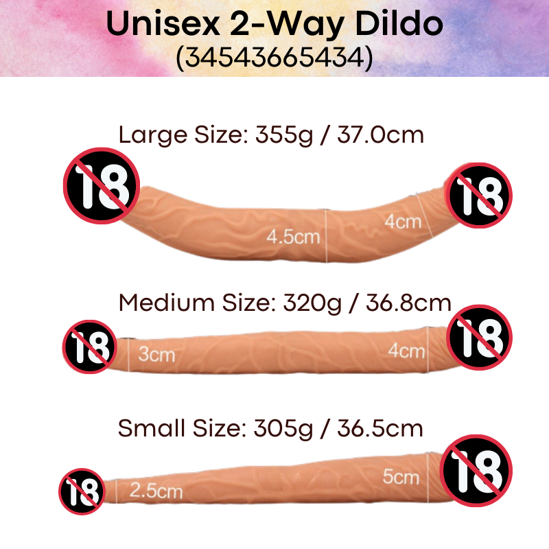 Adult Toy : Unisex 2-Way Dildo