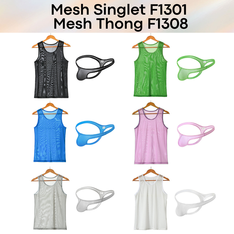 Men's Tee : Mesh Sleeveless (Fankazi F1301)