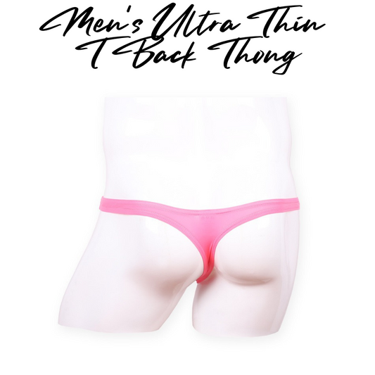 Men's Thong : Ultra Thin T Back Underwear (Woxuan A27)