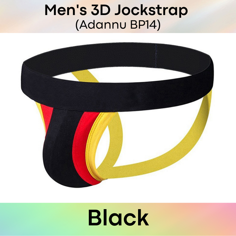 Men's Jockstrap : 3D Front Pouch Underwear (Adannu BP14)