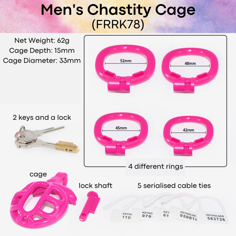 Adult Toy : Men's Chastity Cage (FRRK78)
