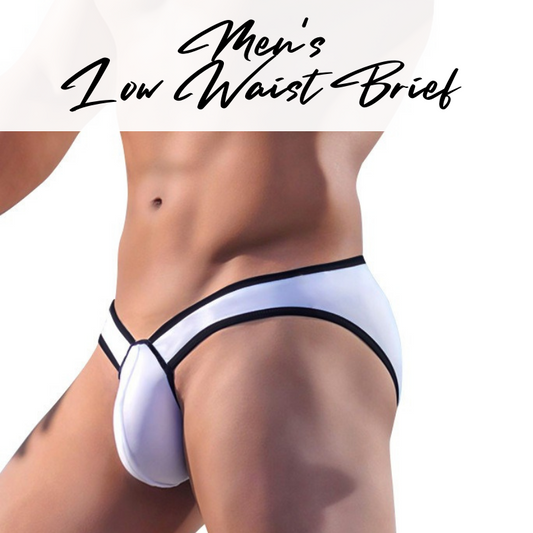 Men's Brief : Low Waist V Front Underwear (Adannu AD7105)