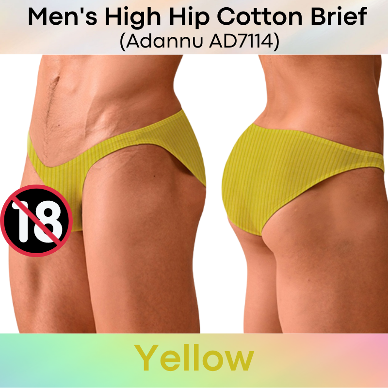 Men's Brief : High Hip Underwear (Adannu AD7114)