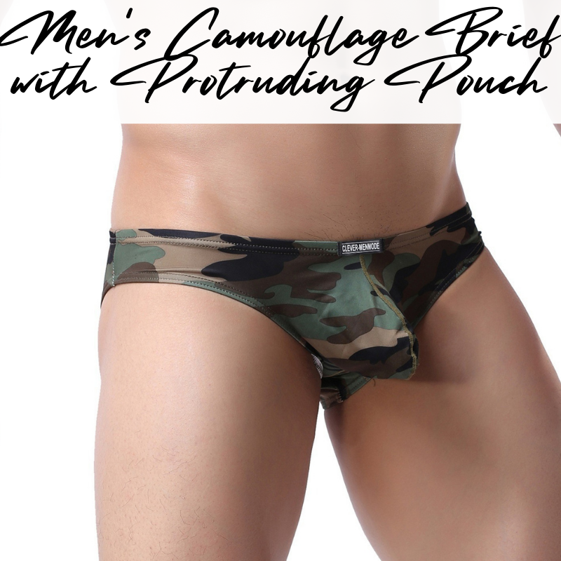 Men's Brief : Camouflage Print with Protruding Pouch (Clever Menmode CMF052)