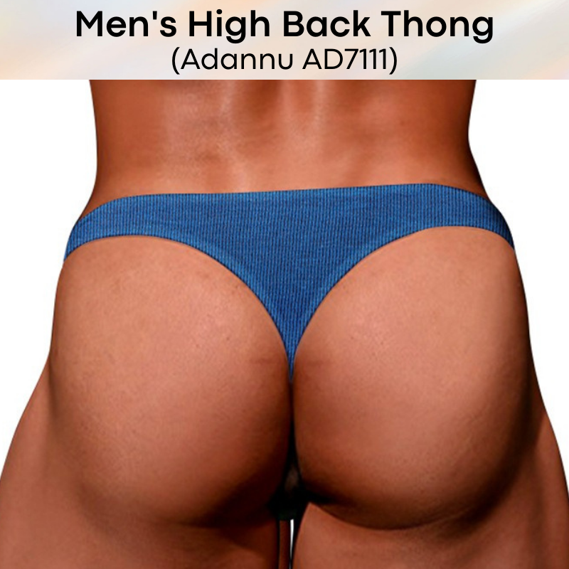 Men's Thong : High Hip Underwear (Adannu AD7111)