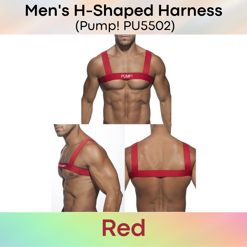 Men's Harness : H-Shaped Chest Strap (Pump! PU5502)