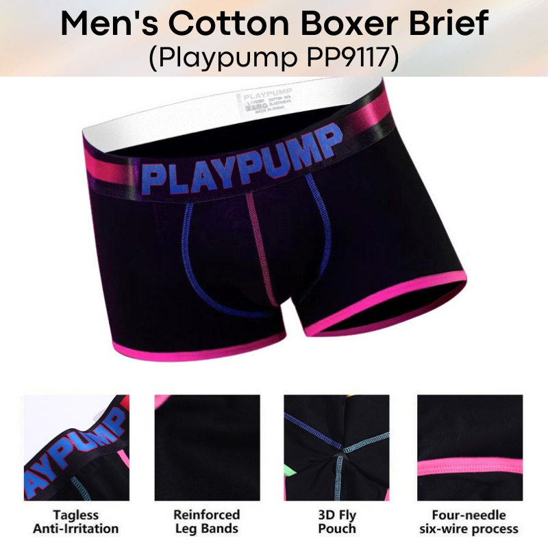 Men's Boxer : Cotton Underwear (Playpump PP9117)