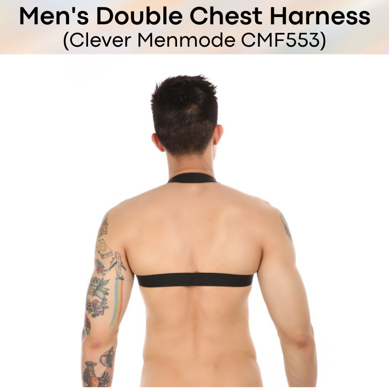 Men's Harness : Double Chest Harness Strap (Clever Menmode CMF553)