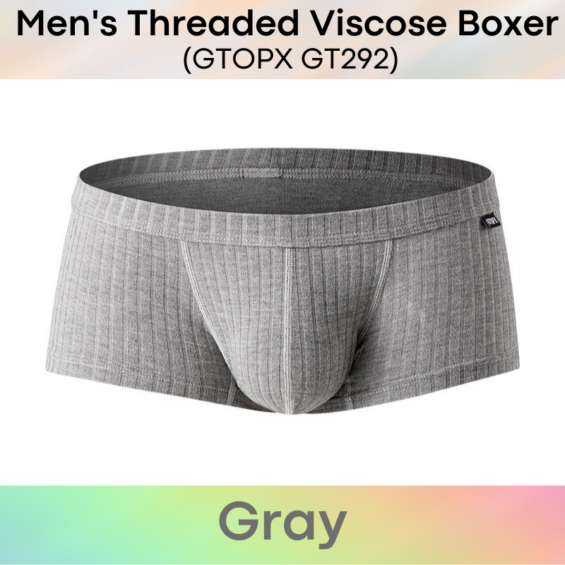 Men's Boxer : Threaded Viscose Low Waist Underwear (GT292)