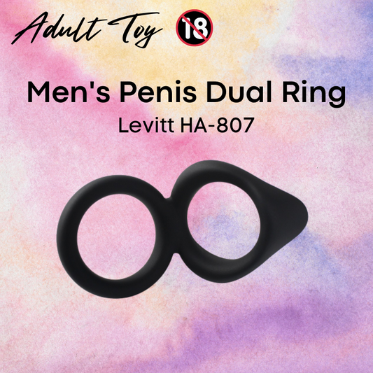 Adult Toy : Men's Dual Penis Ring (Levitt HA-807)