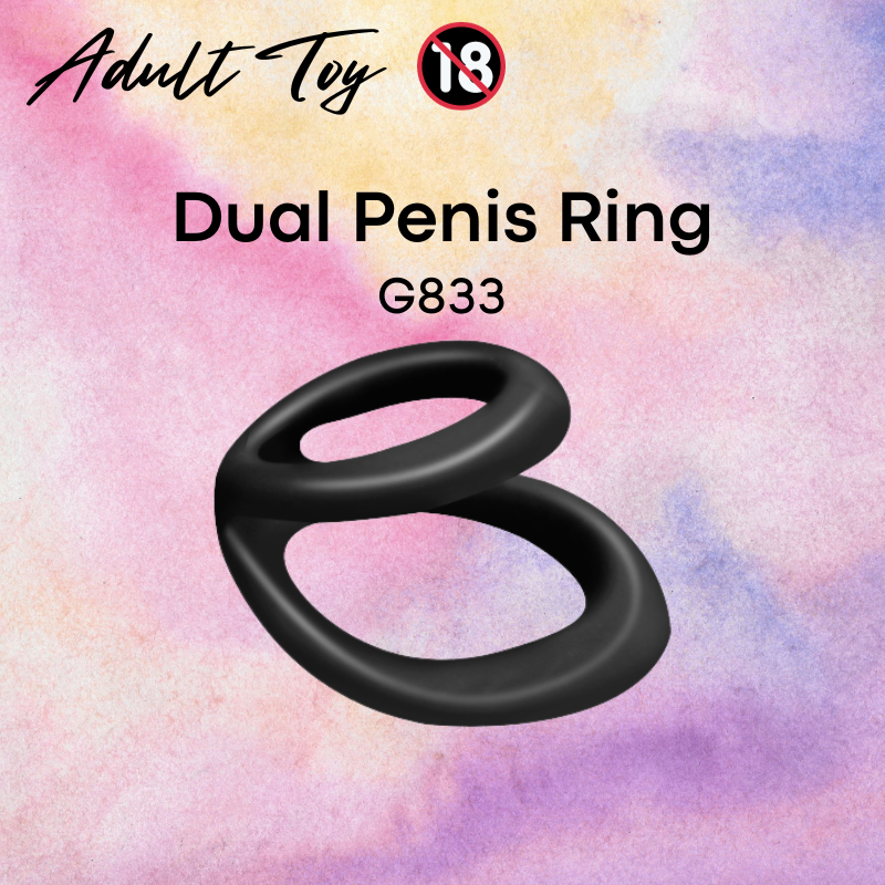 Adult Toy : Men's Dual Penis Ring (G833)