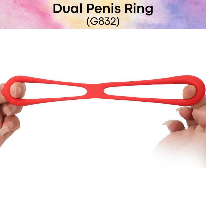 Adult Toy : Men's Dual Penis Ring (G832)