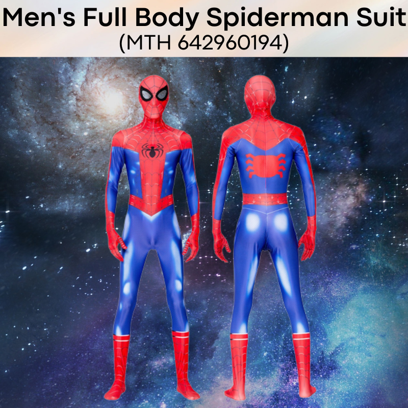 Roleplay : Men's Full Spiderman Body Suit (MTH 444231011)