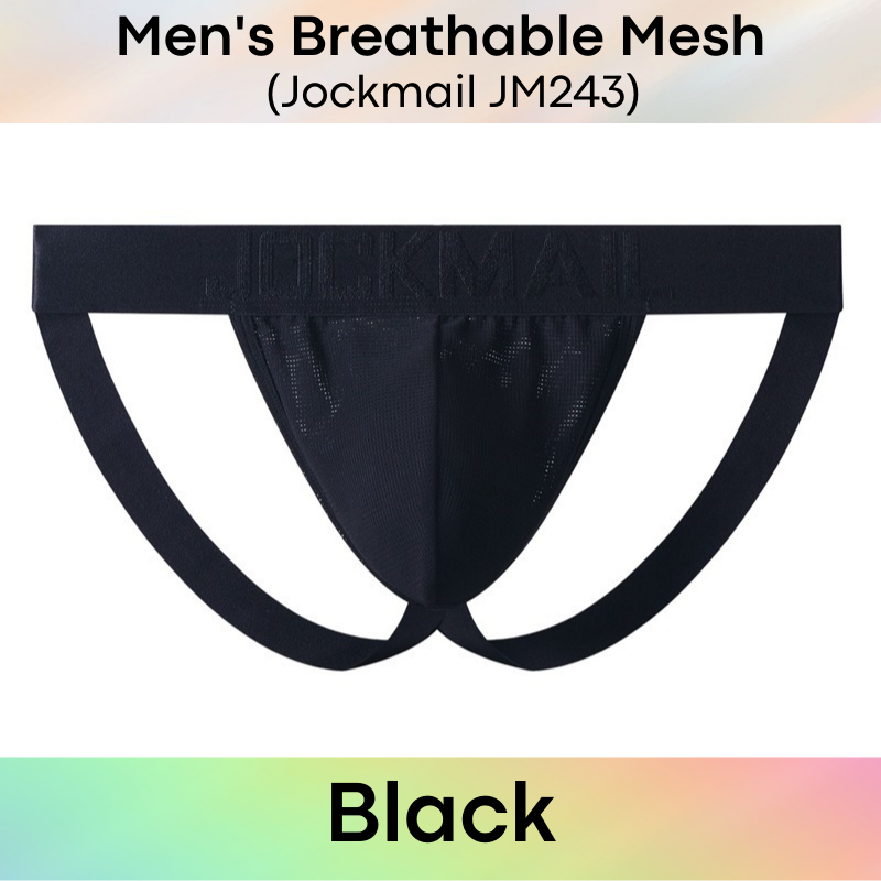 Men's Jockstrap : Breathable Mesh Underwear (Jockmail JM243)