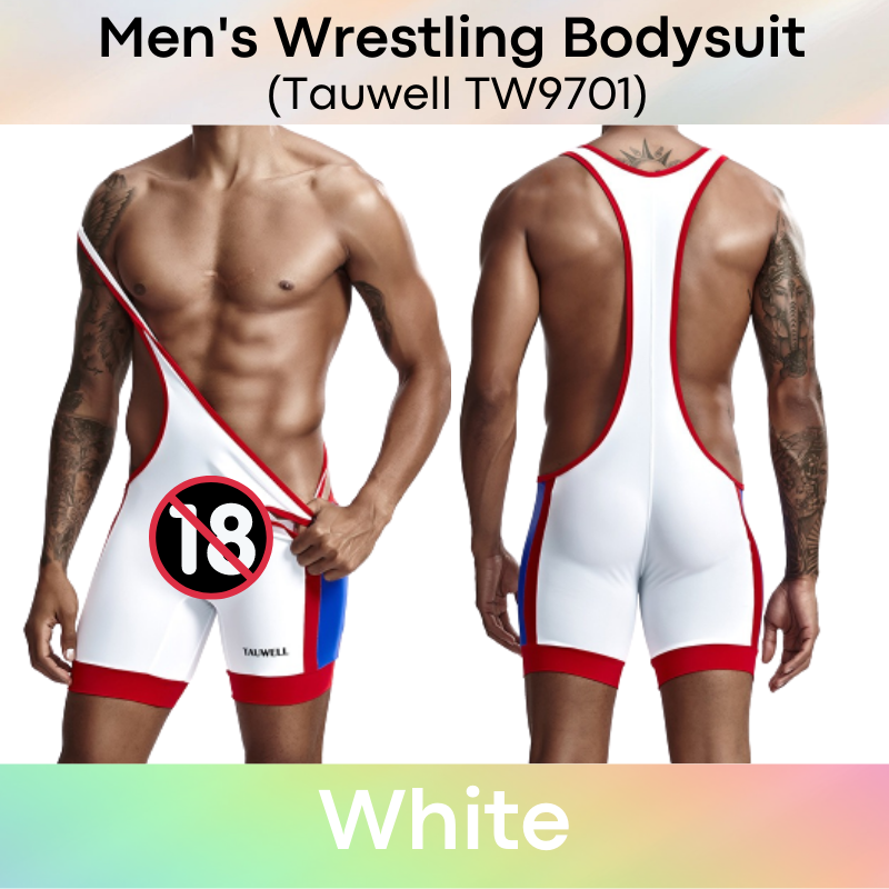 Men's Bodysuit : Polyester Sports Wrestling Polyester Boxer Style (Tauwell TW9701)