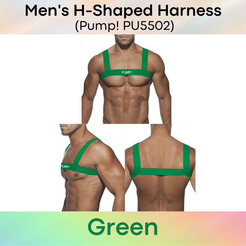 Men's Harness : H-Shaped Chest Strap (Pump! PU5502)