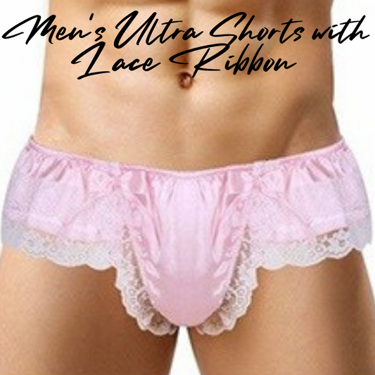 Men's Shorts : Ultra Shorts with Lace Ribbon (CR41)