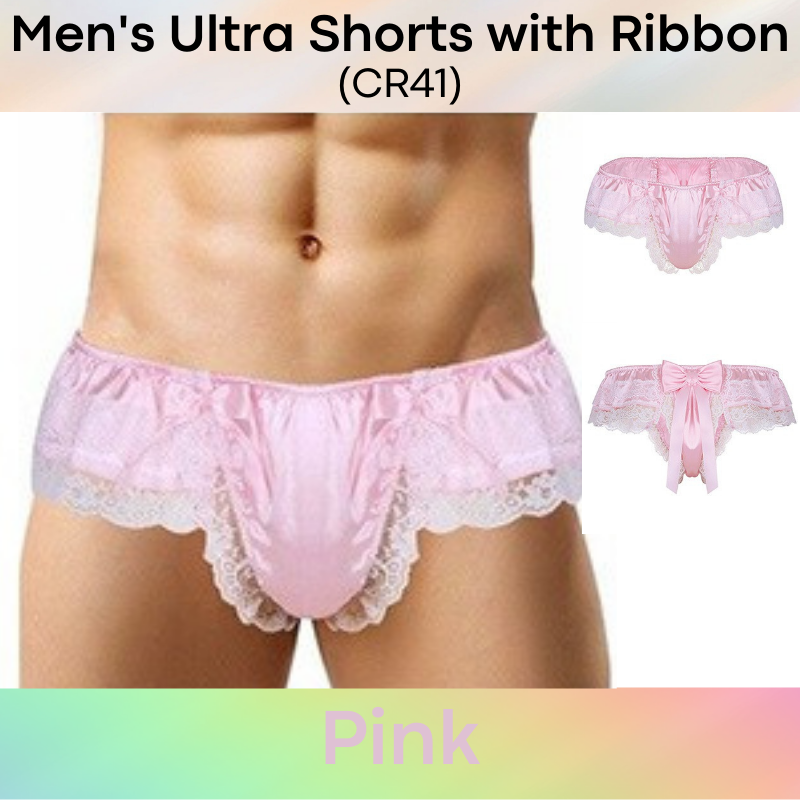 Men's Shorts : Ultra Shorts with Lace Ribbon (CR41)