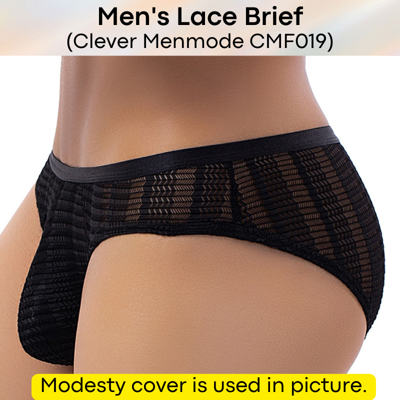 Men's Brief : Lace Underwear (Clever Menmode CMF019)