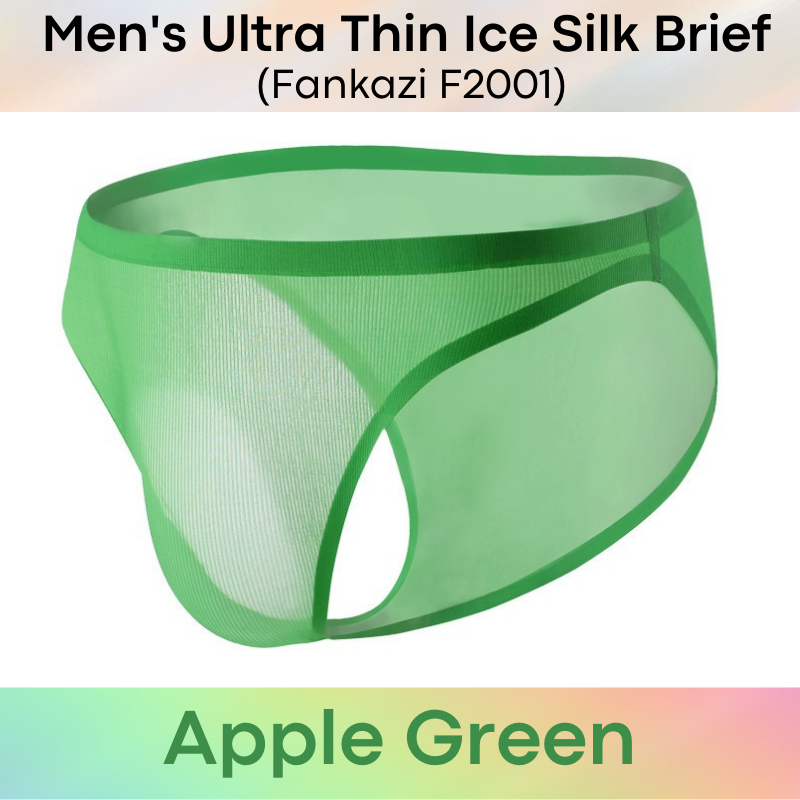 Men's Brief : Ice Silk Ultra Thin No Line Underwear (Fankazi F2201)