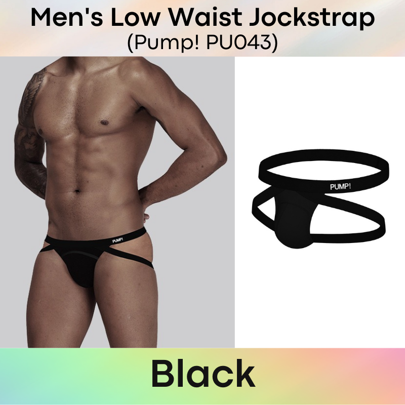 Men's Jockstrap : Low Waist Underwear (Pump! PU043)