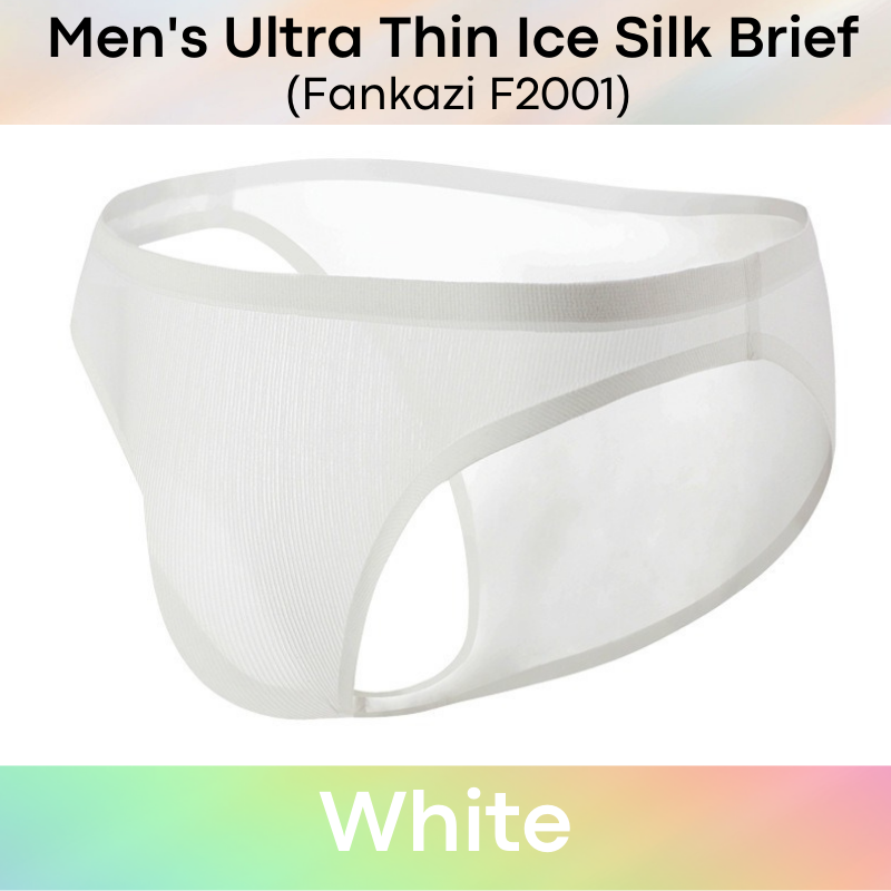 Men's Brief : Ice Silk Ultra Thin No Line Underwear (Fankazi F2201)