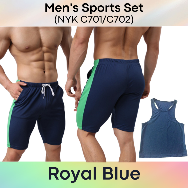 Men's Tee / Shorts Set: Homewear/Sportswear Singlet and Shorts Set (NYK C701/C702)