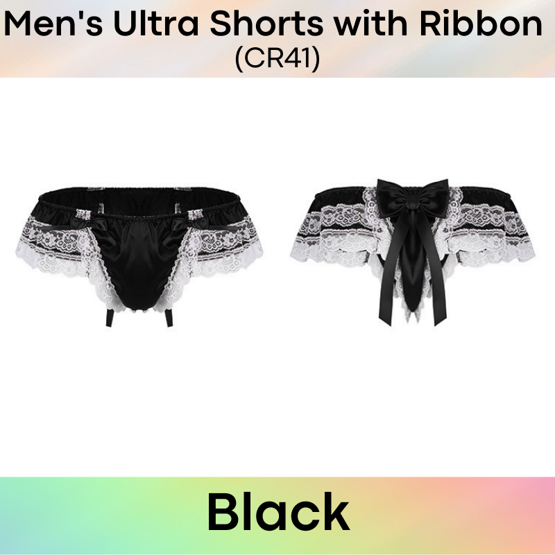 Men's Shorts : Ultra Shorts with Lace Ribbon (CR41)